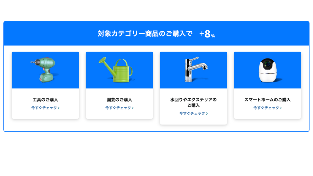 Amazonプライムデー　商品カテゴリー